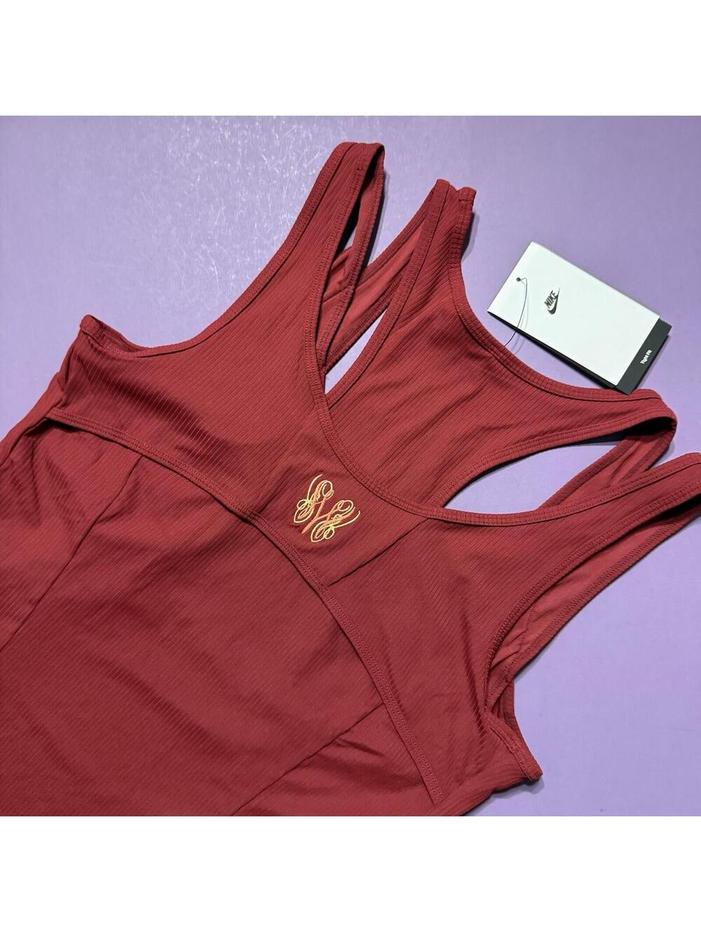 NIKE x Serena Williams Design Crew Cutout Tennis Tank Top Team Red FN2274 677 - Picture 3 of 4
